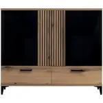 Komoda Aris As04 Dub/Čierna