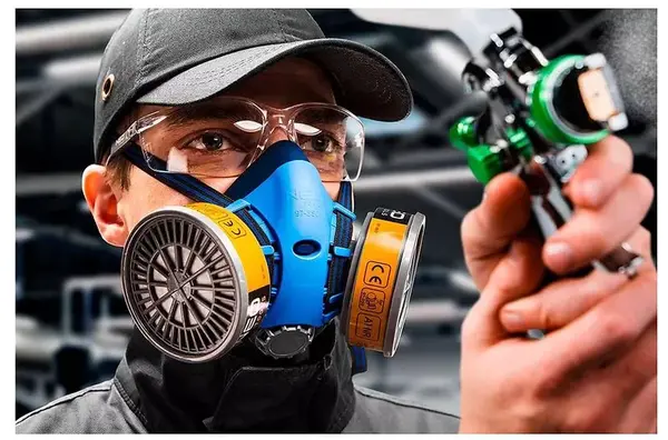 Silikónová polomaska ​​NEO s priestorom pre dva absorbéry