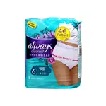 Always Discreet Underwear 6 Plus L jednorázové kalhotky 8 ks
