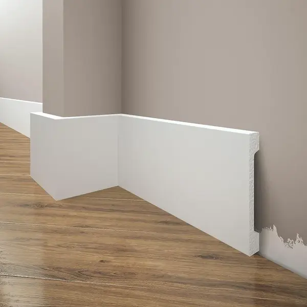 Podlahová lišta  Elegance LPC-29-101 biela matná