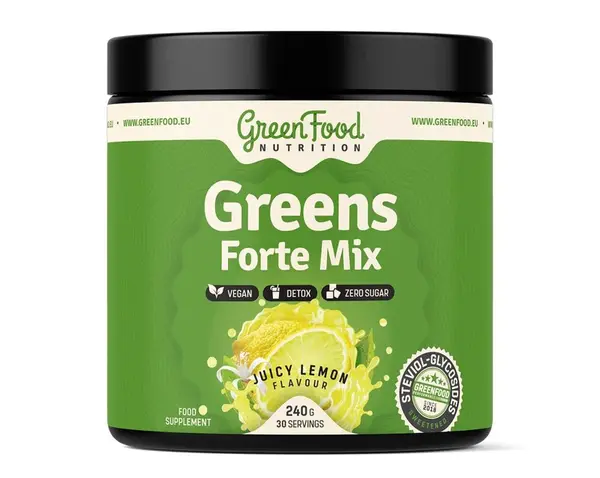 GreenFood Nutrition Greens Forte Mix juicy lemon 240 g