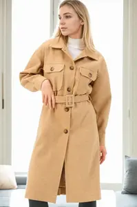 Z9777 DEWBERRY WOMEN'S COAT-CAMEL