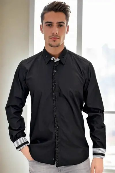 Černá pánská košile Dewberry