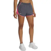 Under Armour FLY BY 3'' Dámske kraťasy, tmavo sivá, veľkosť