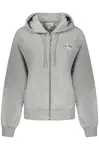CALVIN KLEIN WOMEN'S ZIPPED SWEATSHIRT GREY