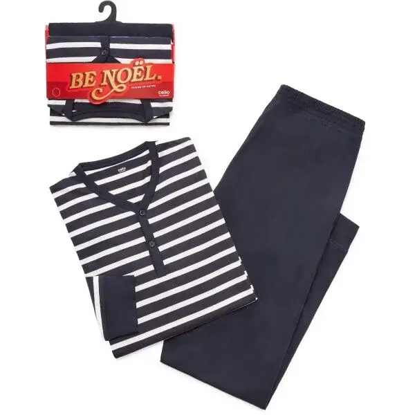 CELIO XMIPYMARIO Pánské pyžamo, tmavě modrá, velikost