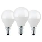 EGLO LED žiarovka E14 P45 4,9 W 470lm 3000K pr. 45 x 78 mm, opálová, 3 ks