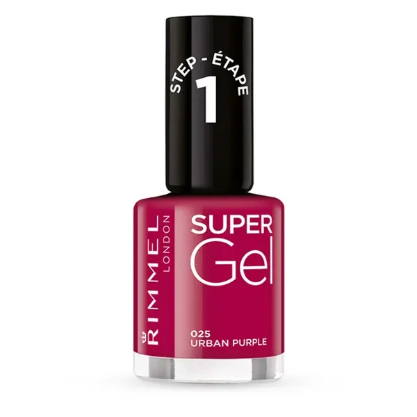 Rimmel Gelový lak na nehty Super Gel (Nail Polish) 12 ml 025 Urban Purple