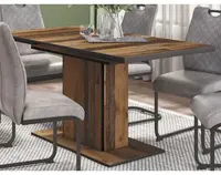 Rozkládací jídelní stůl Ariana 120x80 cm, vintage optika dřeva