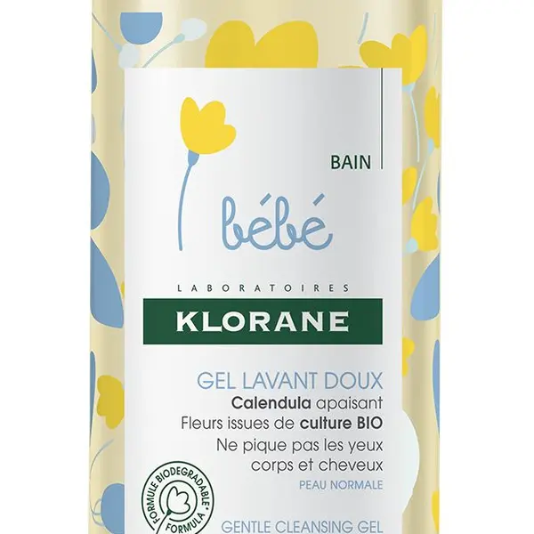 KLORANE Bébé Jemný mycí gel na tělo a vlasy 500 ml