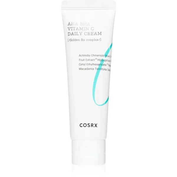 Cosrx AHA/BHA Vitamin C Daily Cream vyhladzujúci a rozjasňujúci krém s exfoliačným účinkom 50 ml