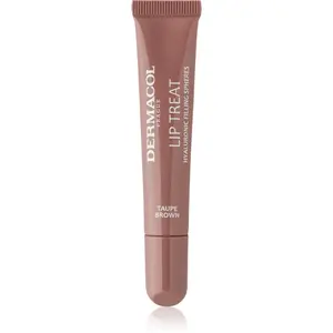 Dermacol Lip Treat hydratačný lesk na pery odtieň 9 Taupe Brown (Choco & Vanilla) 10 ml