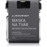 Almara Soap Face Active Charcoal & Nettle pleťová maska pre mastnú a problematickú pleť 20 g