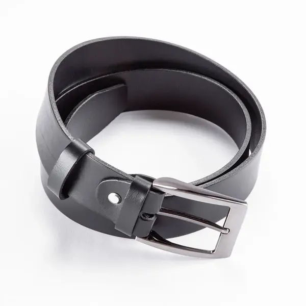 Pánsky kožený opasok čierny 40 mm dĺžka 100 cm