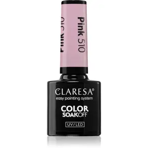 Claresa SoakOff UV/LED Color Fun Fair gélový lak na nechty odtieň Pink 510 5 g