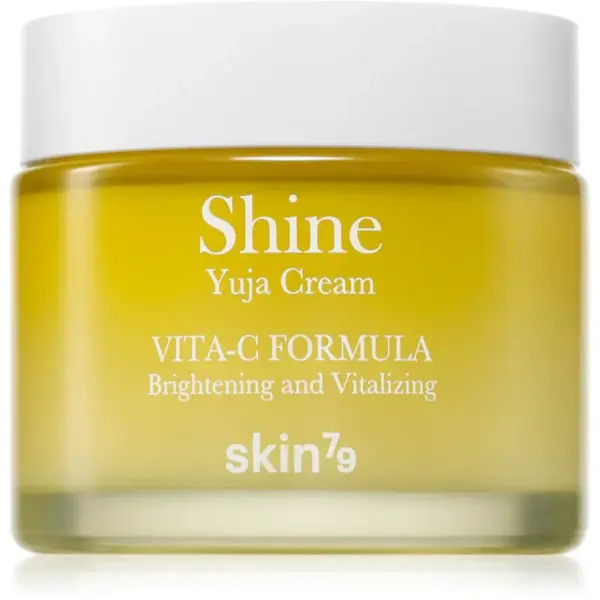 Skin79 Shine Yuja Cream Vita-C Formula hydratačný a rozjasňujúci pleťový krém pre pleť s hyperpigmentáciou 70 ml