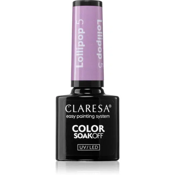 Claresa SoakOff UV/LED Color Lollipop gélový lak na nechty odtieň 5 g
