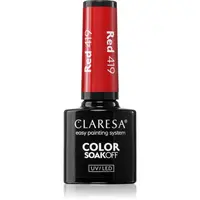 Claresa SoakOff UV/LED Color Warm Feelings gélový lak na nechty odtieň Red 419 5 g