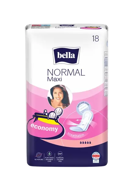 BELLA Normal Maxi tradičné vložky 18 ks