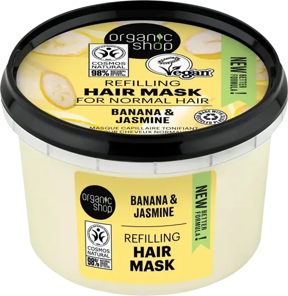 ORGANIC SHOP Banán a jazmín - Maska na vlasy 250 ml