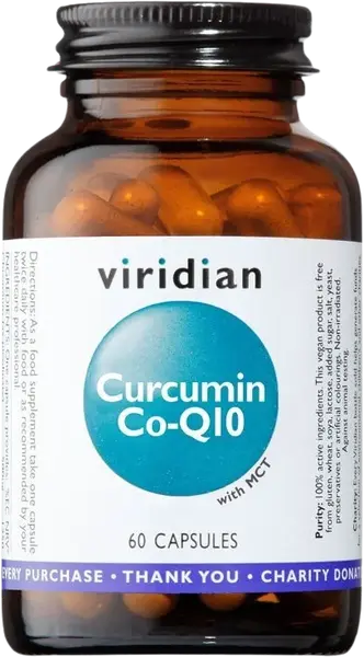 VIRIDIAN Kurkumin a Koenzym Q10 60 kapsúl