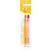MEDIBLANC KIDS & JUNIOR Ultra Soft zubná kefka pre deti ultra soft Orange, Pink 2 ks