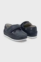 Dětské kožené mokasíny Mayoral tmavomodrá barva