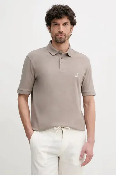 Bavlněné polo tričko Armani Exchange