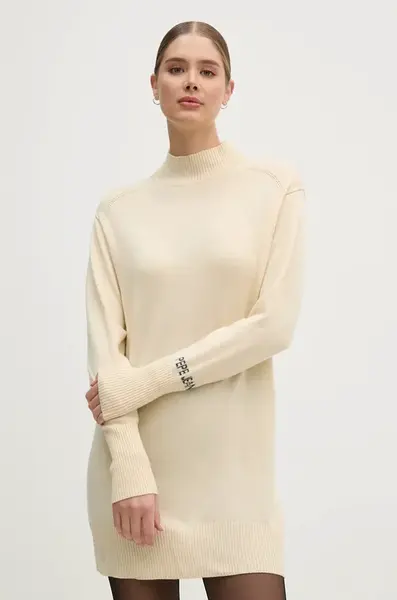 Šaty z vlněné směsi Pepe Jeans HAZEL DRESS