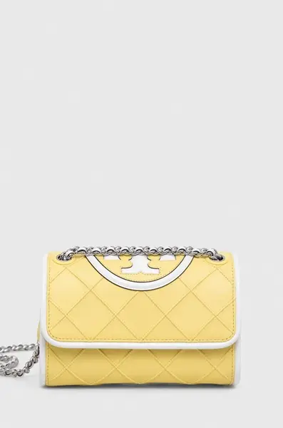 Kožená kabelka Tory Burch Fleming