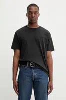 Tričko Levi's pánské, černá barva, hladké, A0637.0001-Blacks