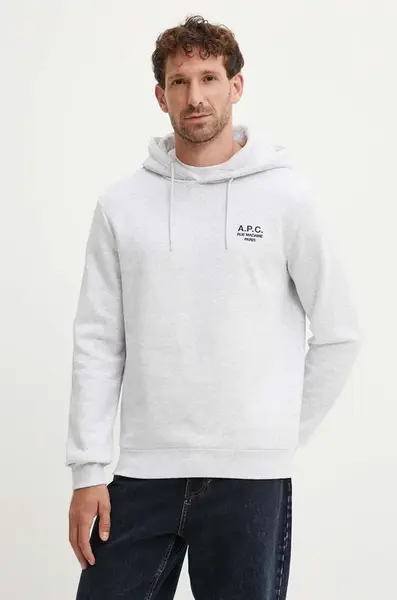 Mikina A.P.C. hoodie standard rue madame GOTS