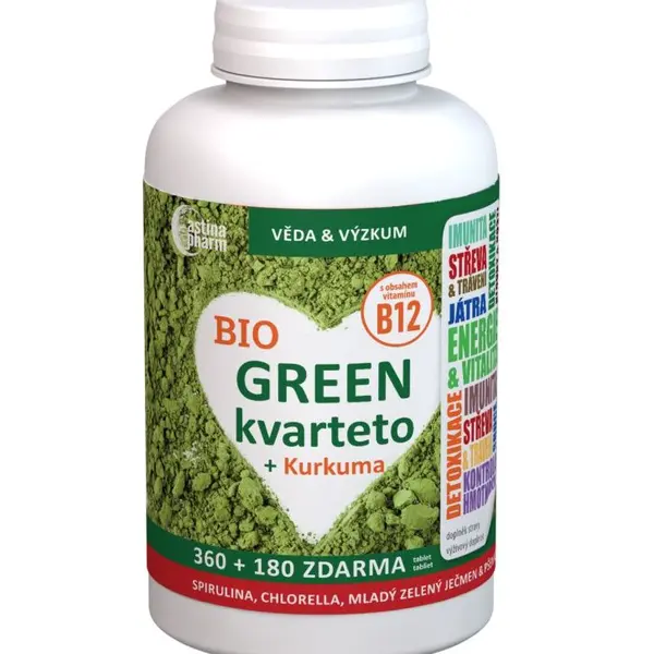 Astina BIO Green Kvarteto s kurkumou 360+180 tablet