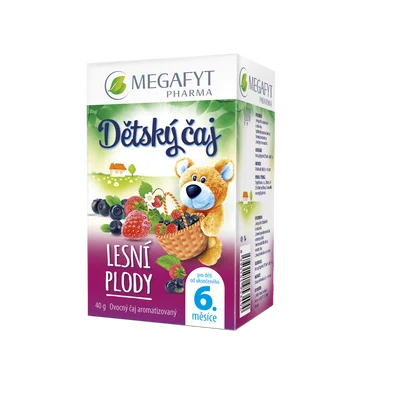 Megafyt Dětský čaj s příchutí lesní plody nálevové sáčky 20x2 g