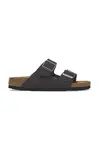 Nubukové pantofle Birkenstock Arizona SFB černá barva, 1019035