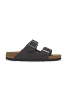 Nubukové pantofle Birkenstock Arizona SFB černá barva, 1019035