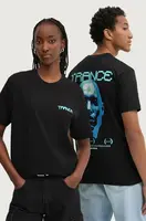 Bavlněné tričko Vertere Berlin černá barva, s potiskem, VER T247