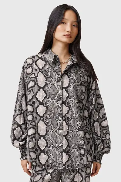 Košile AllSaints CHARLI dámská, více barev, regular, s klasickým límcem, W006PC