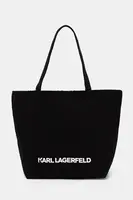 Oboustranná kabelka Karl Lagerfeld černá barva, A1W50047