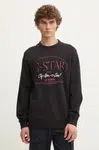 Mikina G-Star pánská, černá barva, s potiskem, D25100-D257