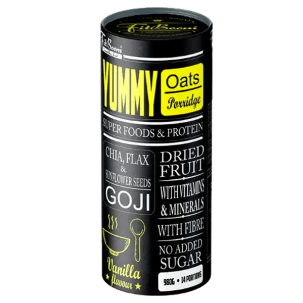 FitBoom Yummy Oat Mash 980g - malina
