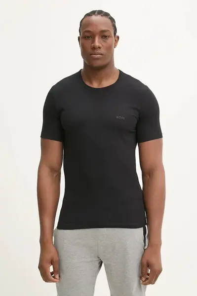Bavlněné tričko BOSS TShirtRN 3P Classic 3-pack