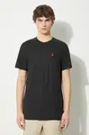 Tričko Fjallraven Hemp Blend T-shirt M černá barva, s aplikací, F12600215.550