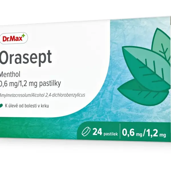 Dr. Max Orasept Menthol 0,6 mg/1,2 mg 24 pastilek