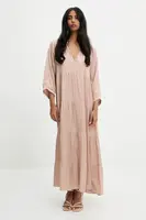 Šaty Answear.LAB béžová barva, maxi