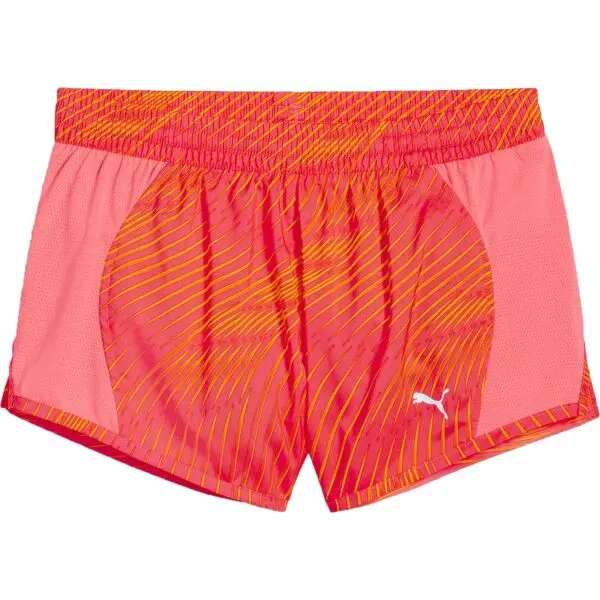 Puma RUN FAVORITE AOP VELOCITY 3&quot; SHORT W Dámske športové kraťasy, červená, veľkosť