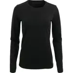 ALPINE PRO MEREA Dámske tričko s dlhými rukávmi, čierna, veľkosť