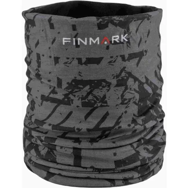 Finmark MULTIFUNCTIONAL SCARF WITH FLEECE Multifunkčná šatka, sivá, veľkosť UNI
