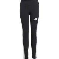 adidas ESSENTIALS AEROREADY 3-STRIPES HIGH-WAISTED Dievčenské legíny, čierna, veľkosť