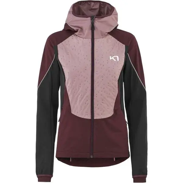 KARI TRAA TIRILL 2.0 JACKET Dámska športová  bunda, vínová, veľkosť